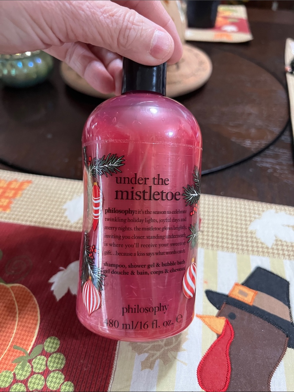 New Philosophy Under the Mistletoe Bath & Shower — Shiny Rose Pink